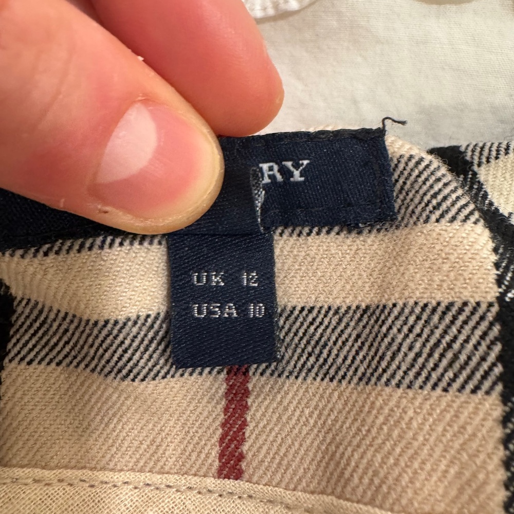 Vintage Burberry London Nova Check Pleated Mini Skirt - Picture 5 of 5